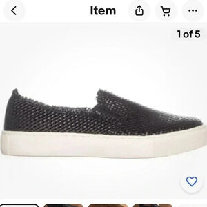 Indigo rd. Black Woven Slip On sneaker shoe Size 6